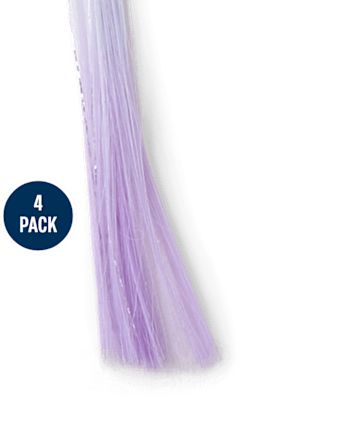 Girls Butterfly Rainbow Faux Hair Extension Hair Clip 4-Pack