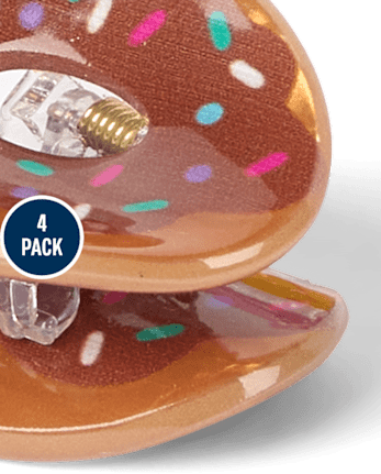Girls Dessert Claw Clip 6-Pack
