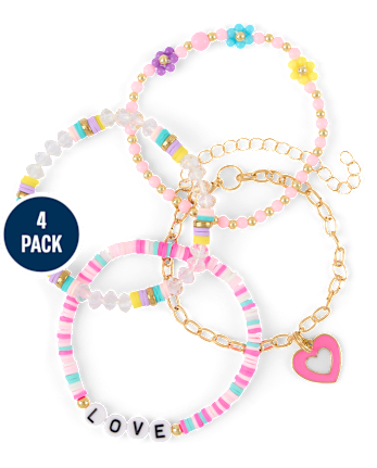 Girls Love Bracelet 4-Pack