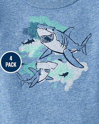 Baby And Toddler Boys Summer Graphic Tee 4-Pack