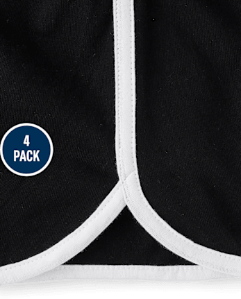 Lot de 4 shorts tie-dye dauphin pour filles