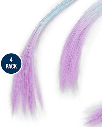 Girls Seashell Hair Extension Hair Clip 4-Pack