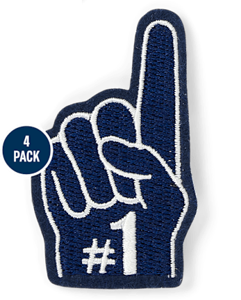 Boys Embroidered Sports Patch 4-Pack