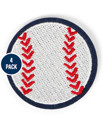 Boys Embroidered Sports Patch 4-Pack