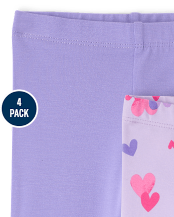 Toddler Girls Print Leggings 4-Pack