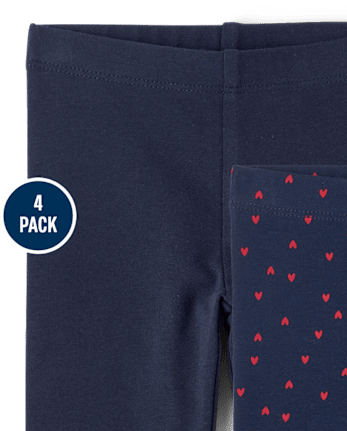 Toddler Girls Print Leggings 4-Pack