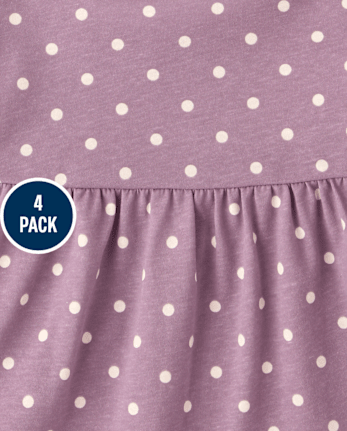 Toddler Girls Flutter Top 4-Pack