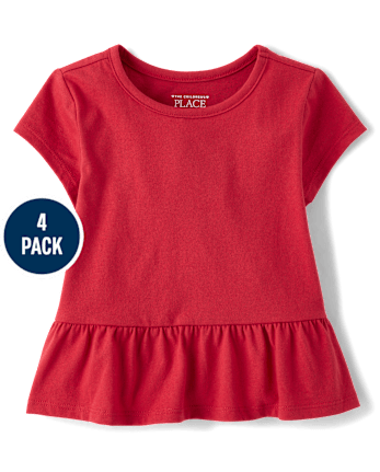 Toddler Girls Cherry Top 4-Pack