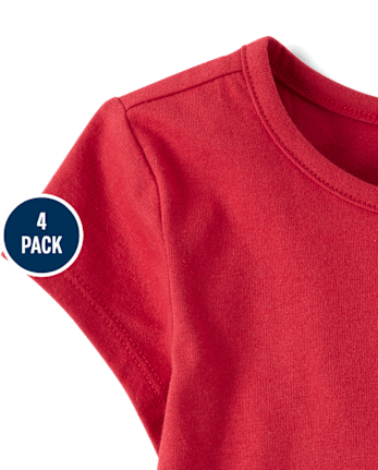 Toddler Girls Cherry Top 4-Pack