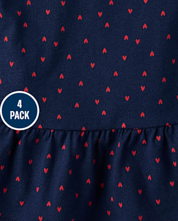 Toddler Girls Cherry Top 4-Pack