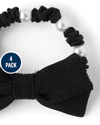 Lot de 4 chouchous imprimés pour filles