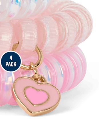 Bracelet en spirale ours pour filles (lot de 4)