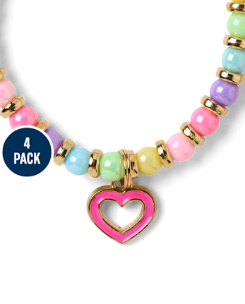 Girls Charm Bracelet 4-Pack - MULTI CLR