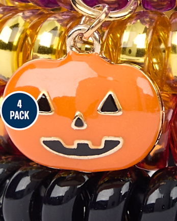 Girls Halloween Coil Bracelet 3-Pack