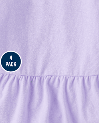 Toddler Girls Rainbow Top 4-Pack