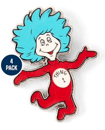 Lot de 4 pins Dr. Seuss Chat chapeauté™ pour filles - MULTI CLR