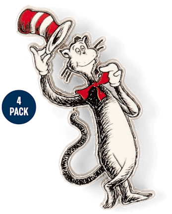 Lot de 4 pins Dr. Seuss Chat chapeauté™ pour filles - MULTI CLR