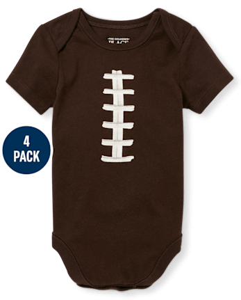 Baby Sports Graphic Bodysuit 4-Pack