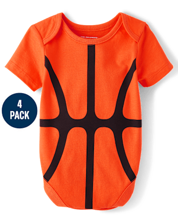 Baby Sports Graphic Bodysuit 4-Pack