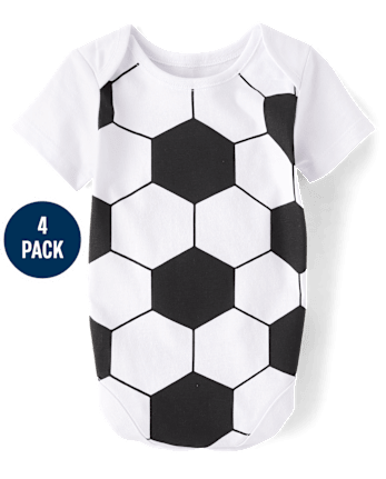 Baby Sports Graphic Bodysuit 4-Pack