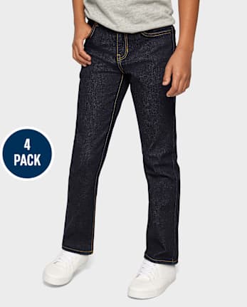 Boys Straight Jeans 4-Pack