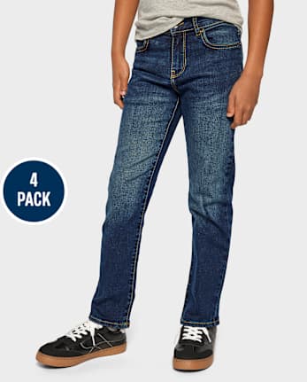 Boys Straight Jeans 4-Pack