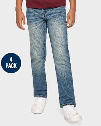 Boys Straight Jeans 4-Pack