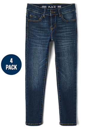 Boys Skinny Jeans 4-Pack