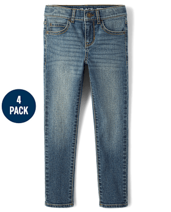 Boys Skinny Jeans 4-Pack