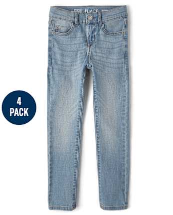 Boys Skinny Jeans 4-Pack