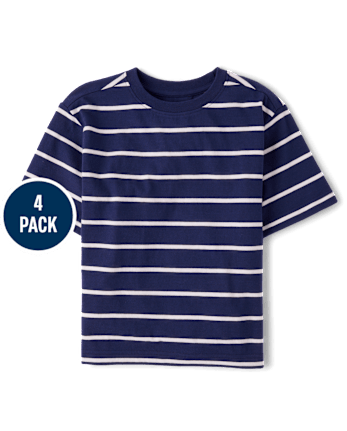 Boys Striped Tee 4-Pack