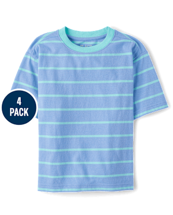 Boys Striped Tee 4-Pack