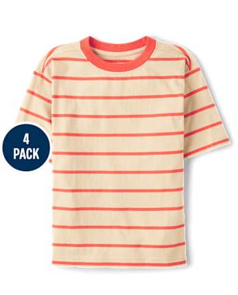 Boys Striped Tee 4-Pack