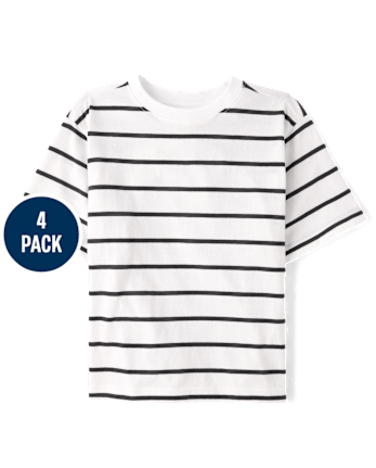 Boys Striped Tee 4-Pack