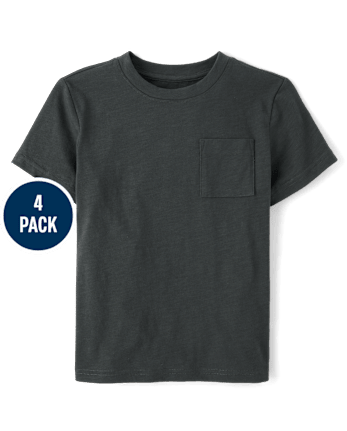 Boys Pocket Tee 4-Pack