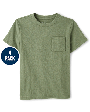 Boys Pocket Tee 4-Pack