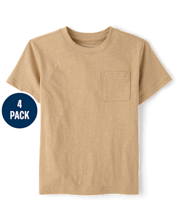 Boys Pocket Tee 4-Pack