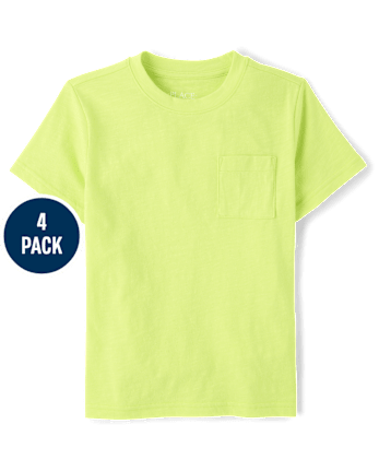 Boys Pocket Tee 4-Pack