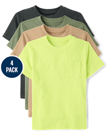 Boys Pocket Tee 4-Pack