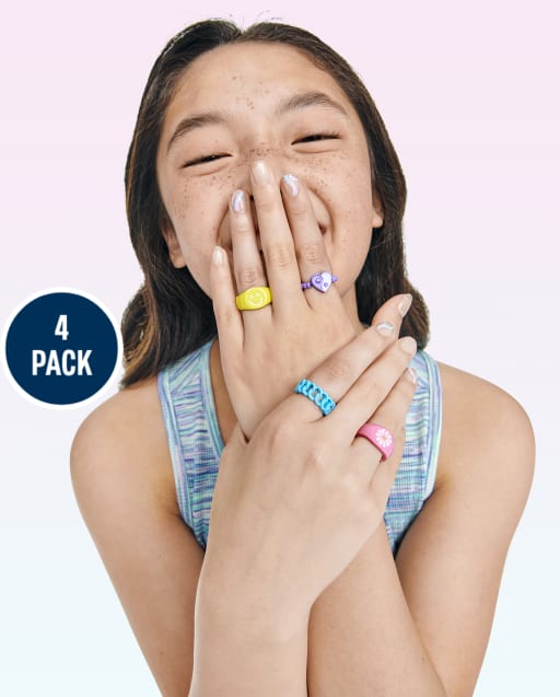 Girls Icon Ring 4-Pack