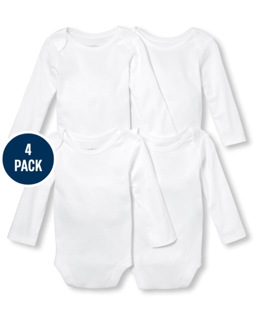 Unisex Baby Bodysuit 4-Pack