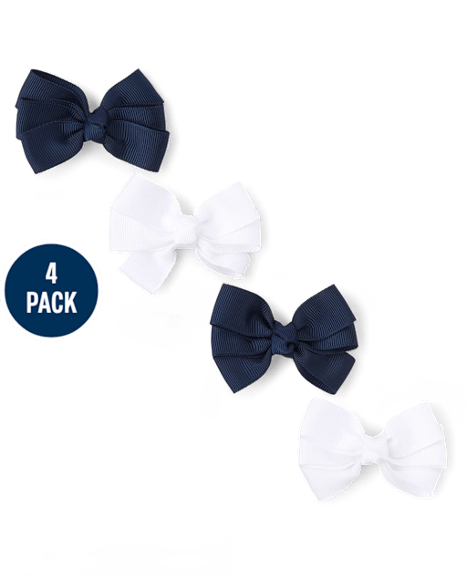 Girls Bow Hair Clip 4-Pack