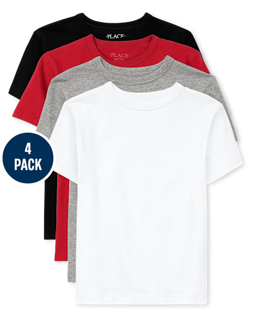 Boys Tee Shirt 4-Pack
