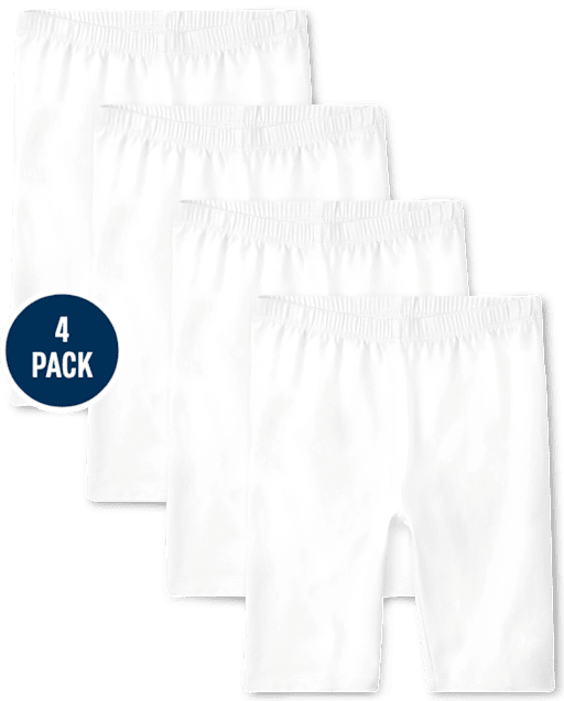 Girls Bike Shorts 4-Pack