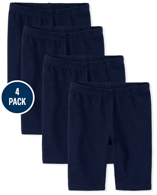 Girls Bike Shorts 4-Pack