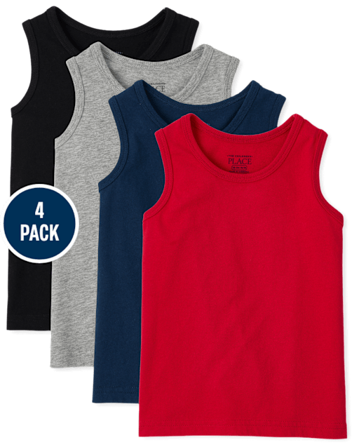 Toddler Boys Tank Top 4-Pack