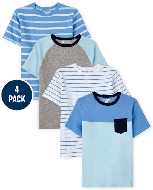 Boys Striped Top 4-Pack