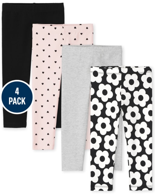Toddler Girls Print Leggings 4-Pack