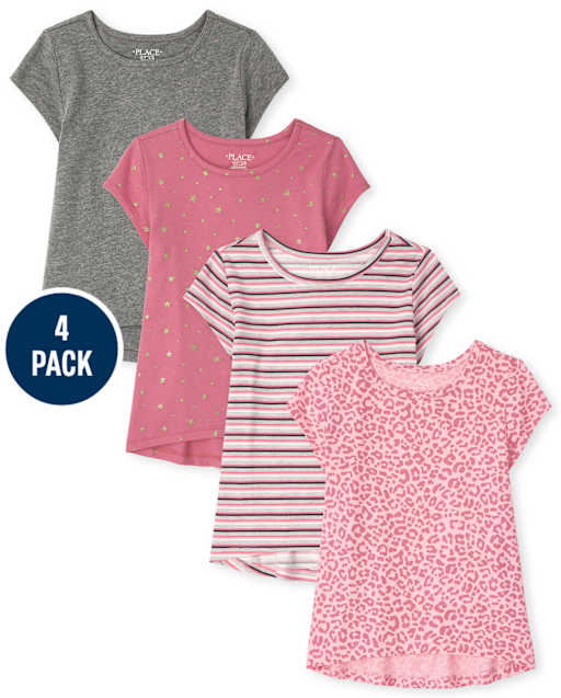 Girls Print Top 4-Pack