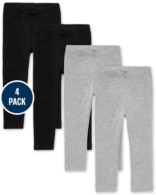 Lot de 4 leggings pour bébés et petites filles
